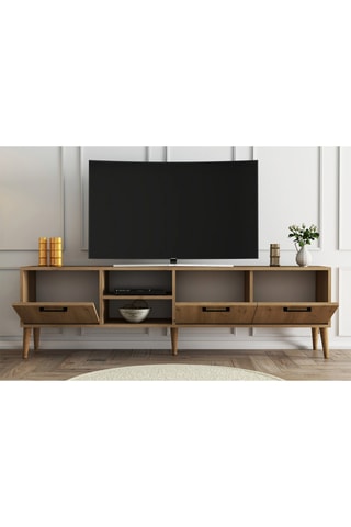 Meuble TV 3 abattants - 180 x 53 x 35 cm