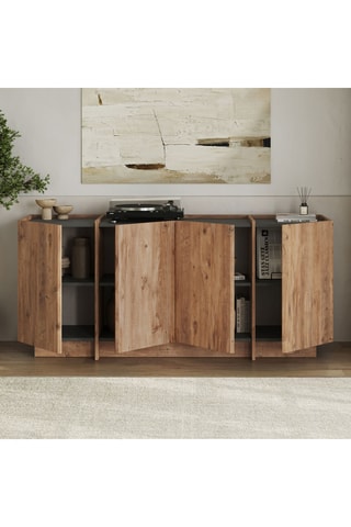 Console 4 portes - 186 x 47,5 x 35,4 cm