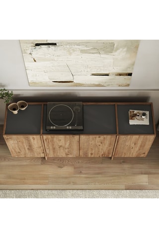 Console 4 portes - 186 x 47,5 x 35,4 cm