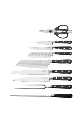 Bloco de 9 facas de cozinha V Sabatier Love Food
