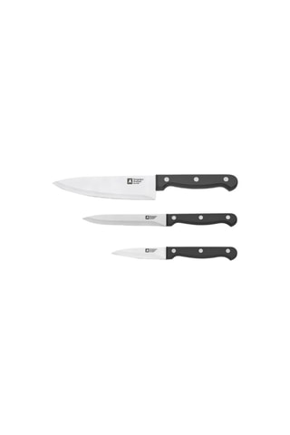 3 facas de cozinha em aço inoxidável Artisan