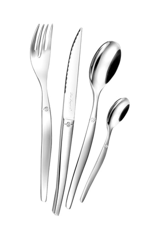 Faqueiro de aço inoxidável Jet Miroir - 24 peças