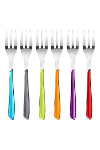 6 garfos para bolo de aço inoxidável Solstice