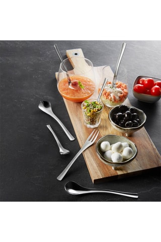 6 colheres para expresso em aço inoxidável Festivity