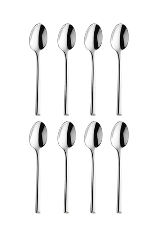 8 colheres em aço inoxidável - 15 x 5 x 5 cm