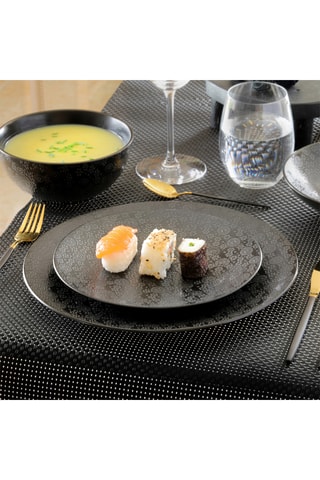 6 pratos de sobremesa em grés - 21,5 cm