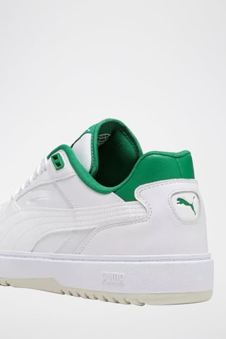 Sneakers en cuir Doublecourt PRM-Blanc et vert