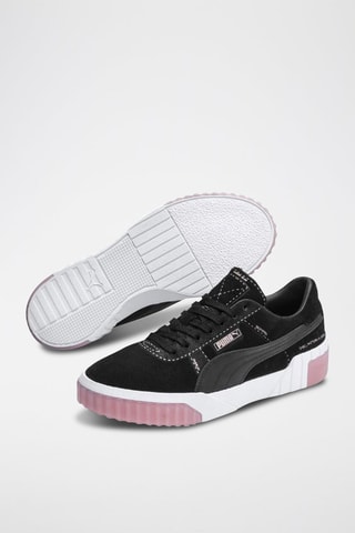 Sneakers en cuir Cali Fashion - Noir et rose