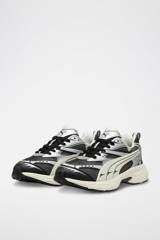 Baskets en nubuck Morphic Retro - Noir et gris clair