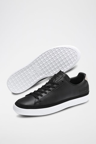 Sneakers en cuir Trim Block - Noir