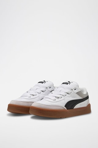Baskets en cuir Park Lifestyle SK8 - Blanc et noir