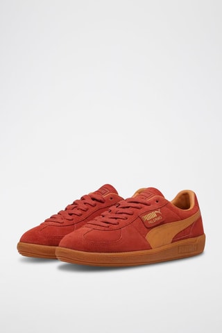 Baskets en nubuck Palermo - Rouge et marron