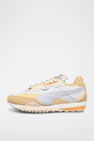 Chaussures de running BLKTOP Expeditions - Blanc et jaune clair