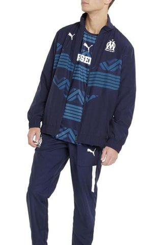 Veste de survêtement Puma OM Prematch - Bleu foncé