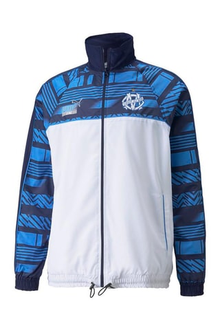 Veste de survêtement Puma OM FTBL Heritage - Blanc et bleu