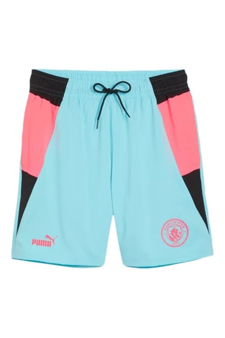 Short regular MCFC Manchester City FC - Bleu clair et saumon
