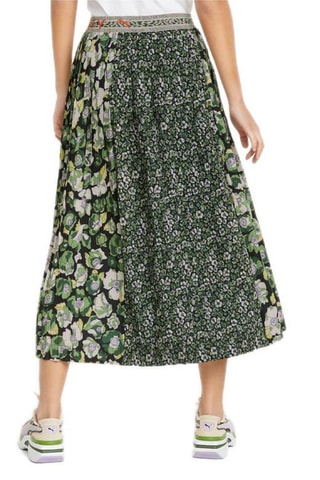 Jupe plissée fleurie Puma x Liberty Vert