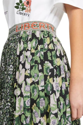 Jupe plissée fleurie Puma x Liberty Vert