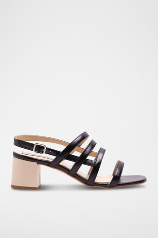 Nappeleren Sandalen met Hak - Zwart