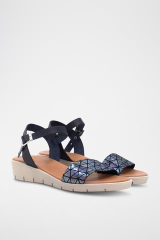 Leren Sandalen Nira - Blauw