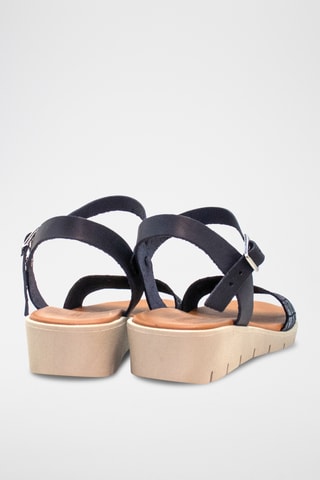 Leren Sandalen Nira - Blauw
