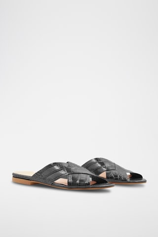 Lakleren Muiltjes Nantes - Zwart