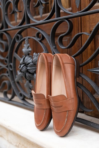 Leren Mocassins - Bruin