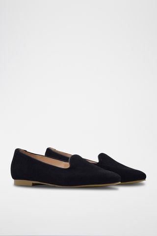 Nubuck Loafers - Zwart