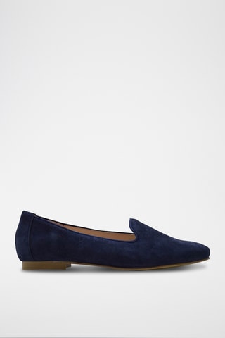 Nubuck Loafers - Marineblauw