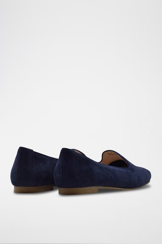 Nubuck Loafers - Marineblauw