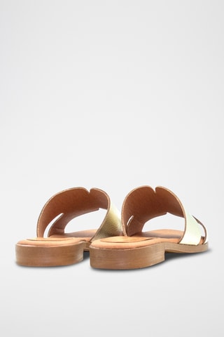 Leren Muiltjes - Zilverkleurig