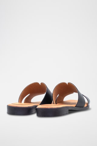 Leren Muiltjes - Zwart