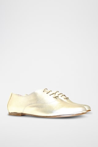 Leren Brogues Ricky - Zilverkleurig