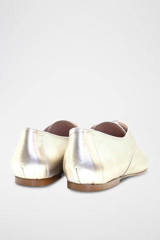 Leren Brogues Ricky - Zilverkleurig