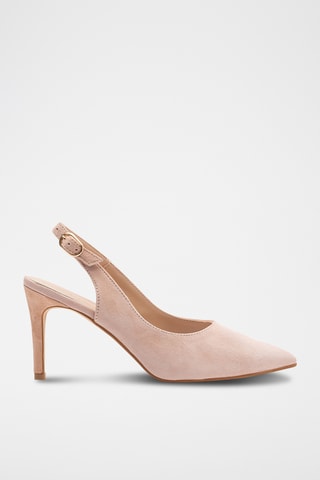 Nubuck Pumps - Nude