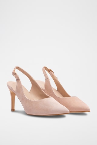 Nubuck Pumps - Nude
