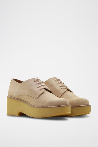 Nubuck Mocassins - Nude