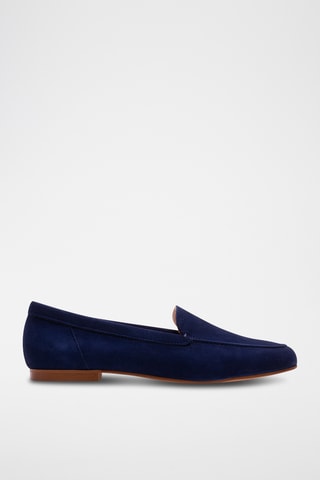 Nubuck Mocassins - Marineblauw