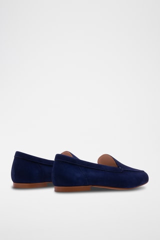 Nubuck Mocassins - Marineblauw