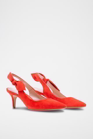 Nubuck Pumps Lips - Rood