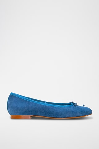 Splitnubuck Ballerina's Bimba - Blauw