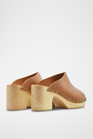 Leren Clogs Zueco - Bruin