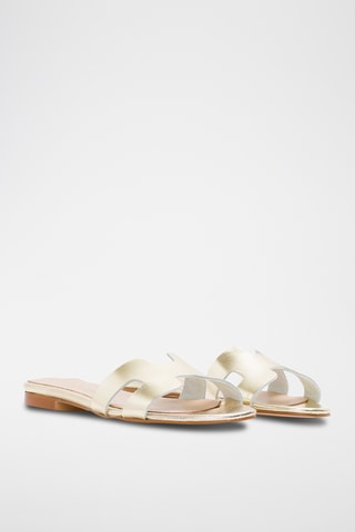 Leren Muiltjes Annetta - Goudkleurig