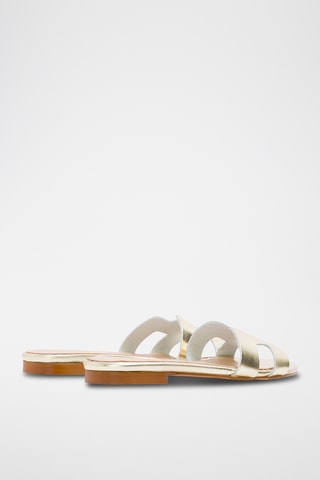 Leren Muiltjes Annetta - Goudkleurig