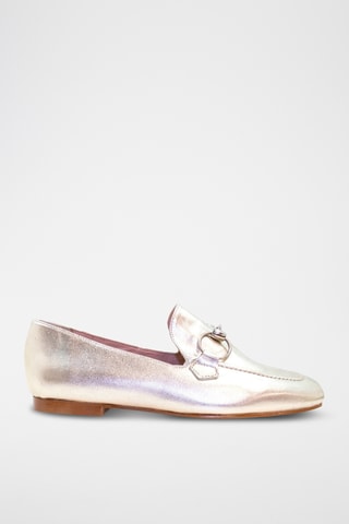 Leren Mocassins Ocean-2 - Zilverkleurig