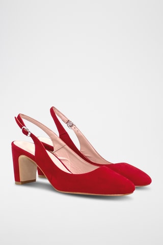 Nubuck Pumps Selma - Oranje