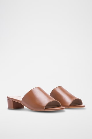 Nappaleren Muiltjes met Hak - Bruin