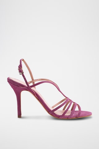 Nubuck Sandalen met Hak - Blauw