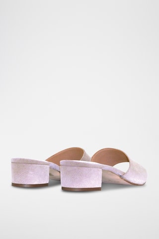 Nubuck Muiltjes met Hak Rita - Beige