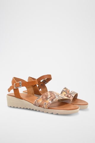Leren Sandalen Riga - Oranje